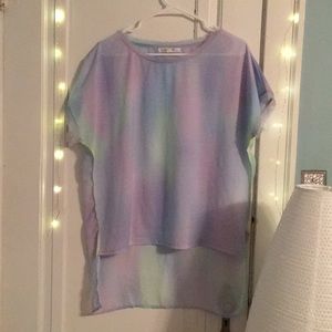 Rainbow pastel blouse by Blossom Clover